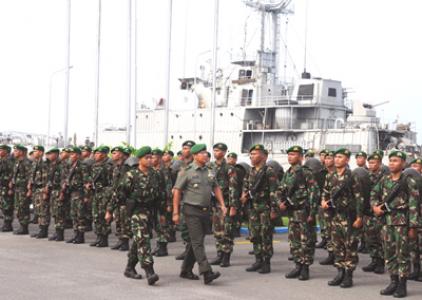 Yonif 121/MK Purna Tugas Operasi Pamtas RI-PNG